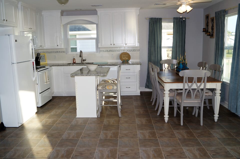 View of the kitchen 