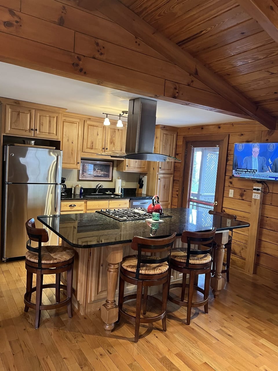 Kitchen Island with TV