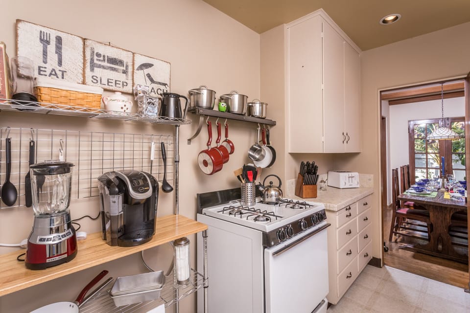 All the kitchen conveniences of home (well, almost).  