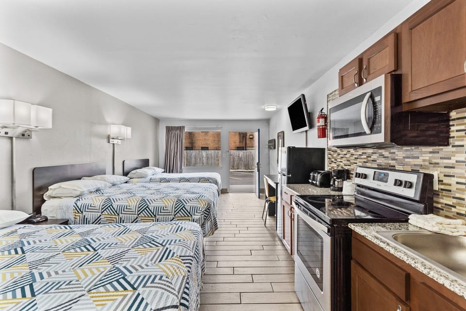 Blackout drapes, iron/ironing board, free WiFi, bed sheets