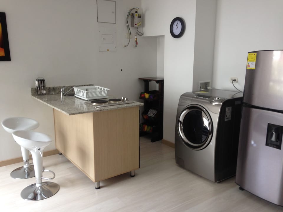 Standard Apartment, 1 Double Bed | Private kitchen | Fridge, microwave, stovetop, coffee/tea maker