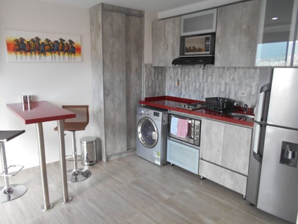 Standard Apartment, 1 Double Bed | Private kitchen | Fridge, microwave, stovetop, coffee/tea maker