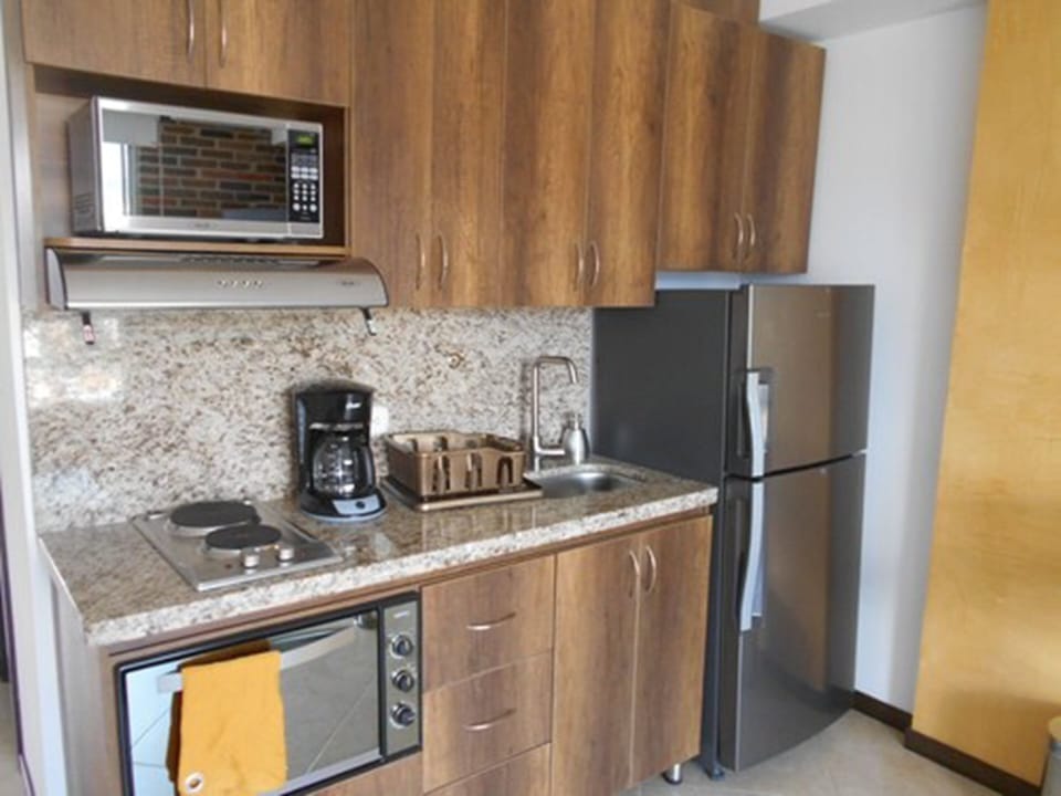 Superior Apartment, Multiple Beds | Private kitchen | Fridge, microwave, stovetop, coffee/tea maker