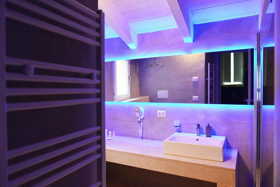 Shower, free toiletries, hair dryer, bidet