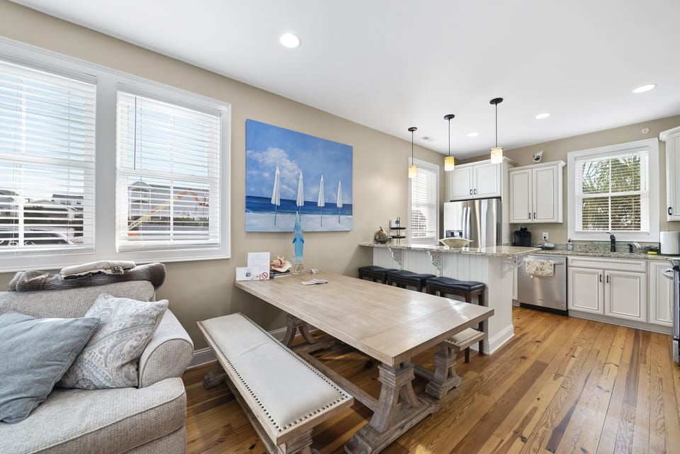 Kitchen Open to the Family Room