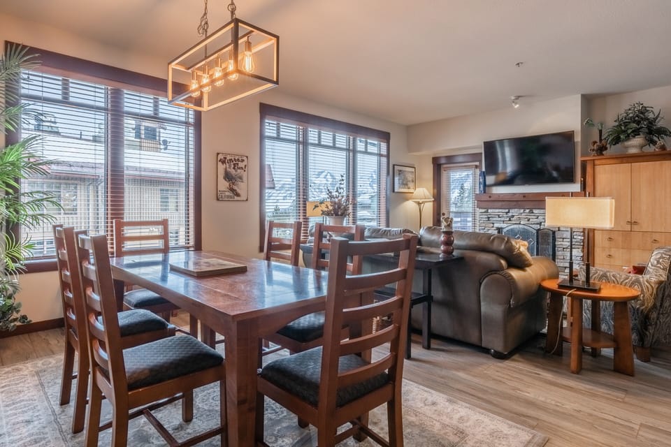 Dining and den area
