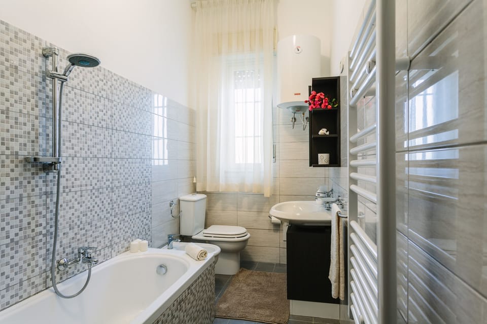 The comfortable bathroom