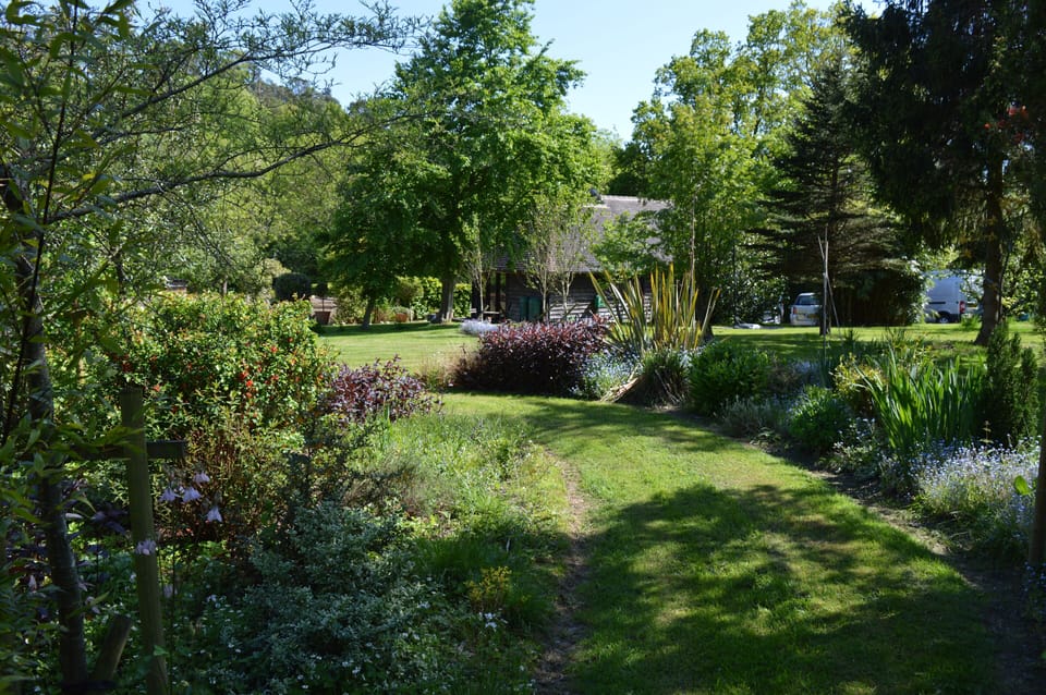 The Barn as seen from the garden guests are welcome to enjoy