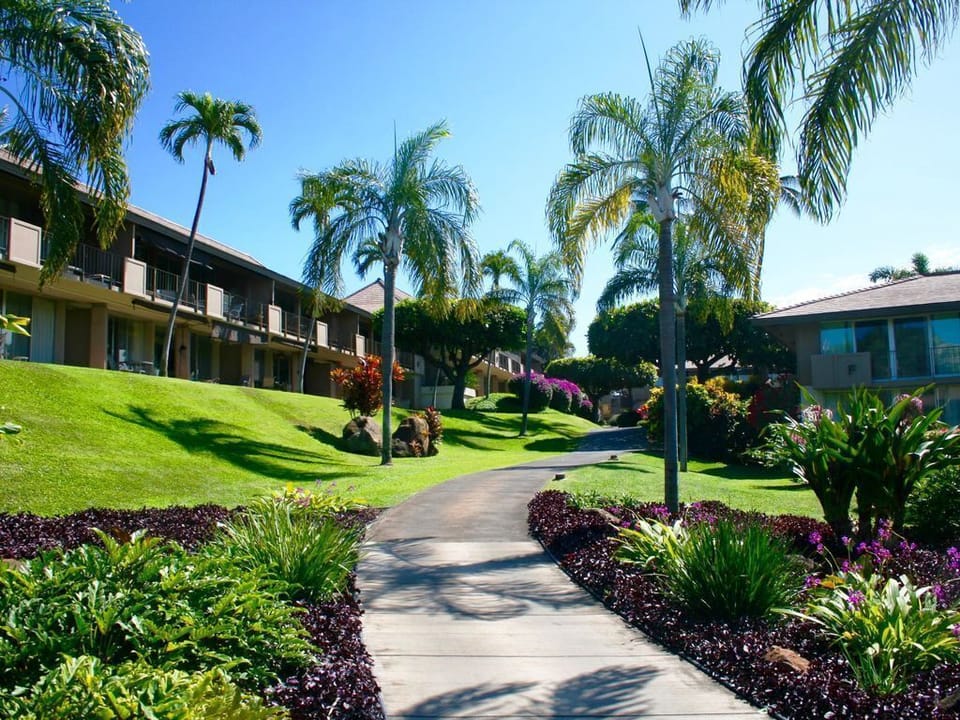 Pathway in front of 
condo