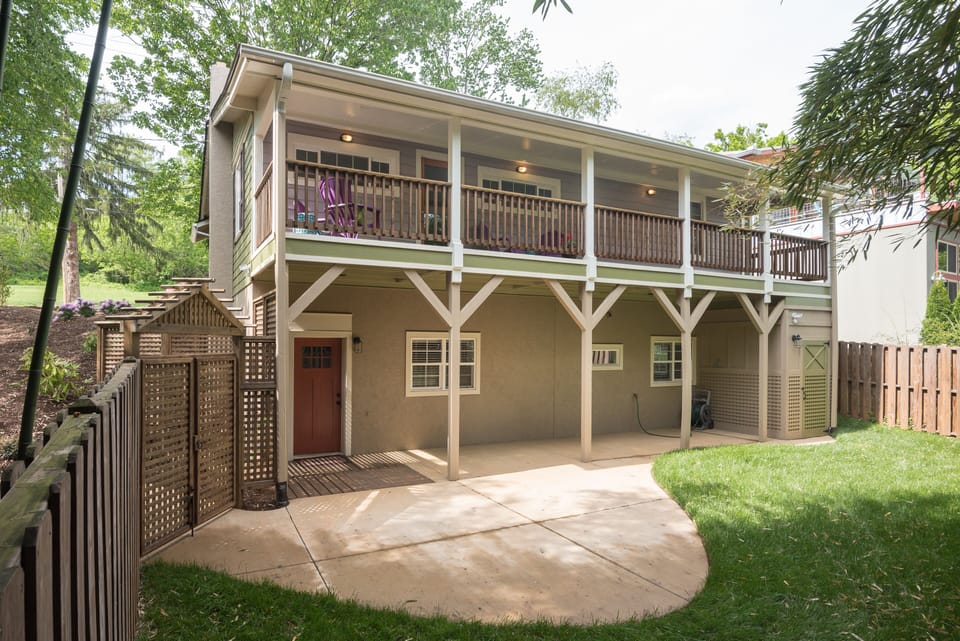 View of Bamboo Balcony from owner's yard