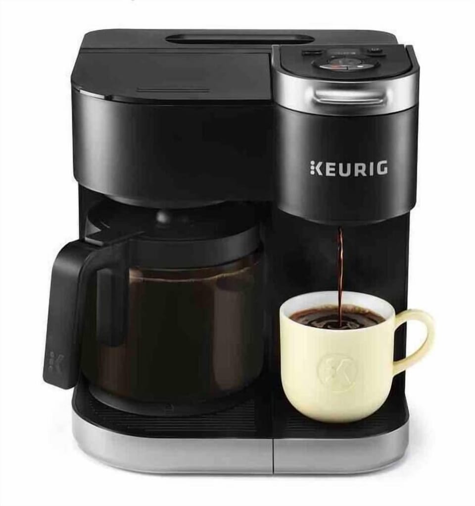 Keurig/Carafe Drip Coffee. We provide reg. coffee. Bring your favorite k cups.