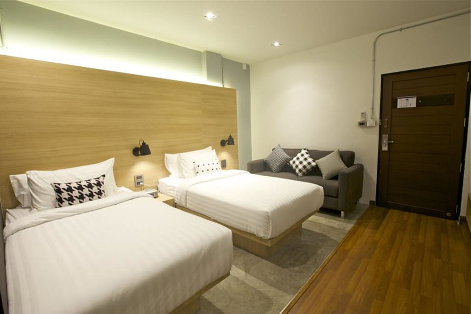 Twin Bed Room  | Minibar (free items), desk, blackout drapes, WiFi (free)