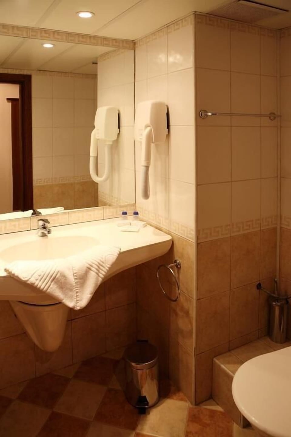 Shower, hair dryer