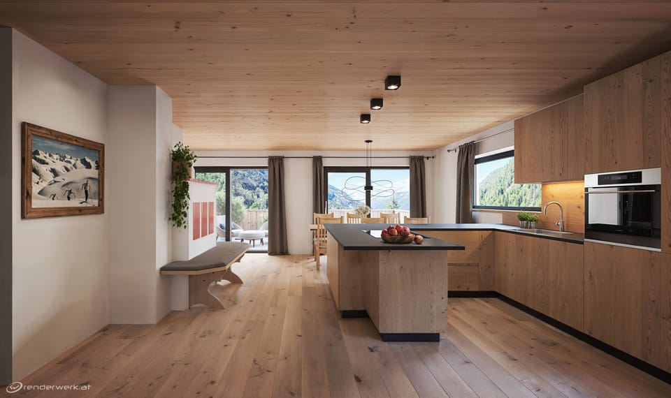 Premium Chalet | Private kitchen | Coffee/tea maker, fridge, microwave, oven