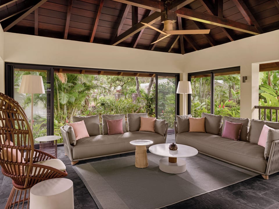 4 Bedrooms, Private Pool (Garden Residence) | Living area | 37-inch LCD TV with satellite channels, TV, table tennis