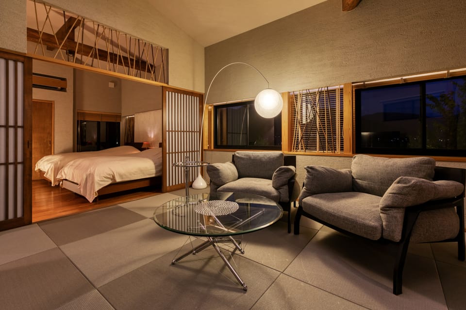 New Annex Royal Suite Room with Open-Air bath (Caters to 7 years old or older) | In-room safe, WiFi (free), bed sheets