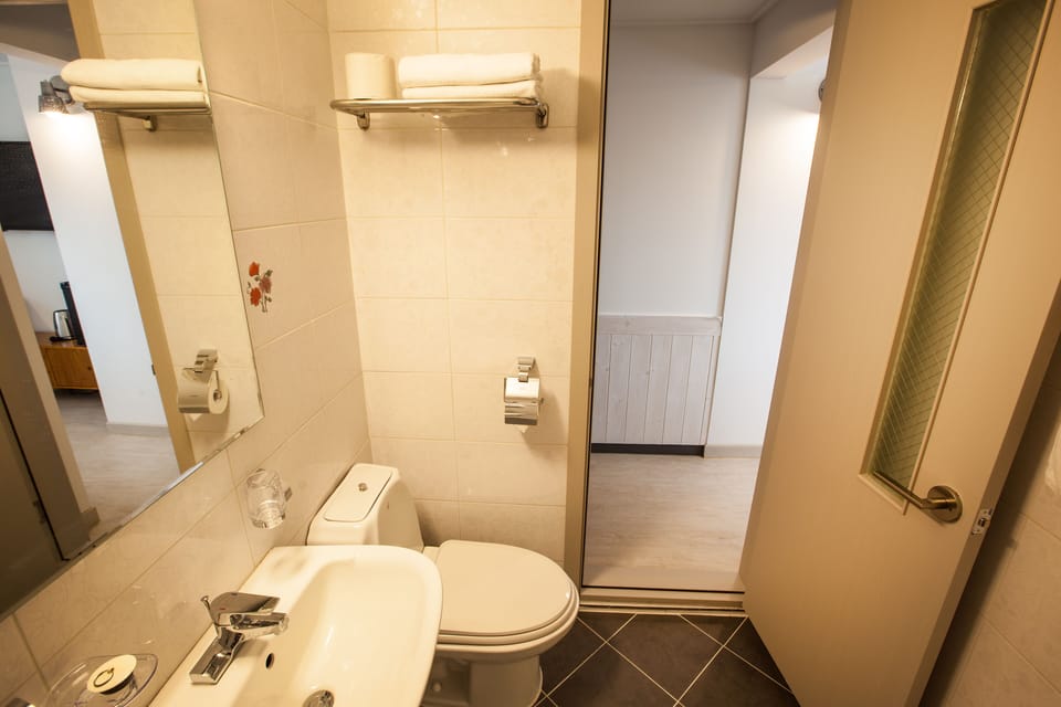 Standard Twin Room | Bathroom | Shower, free toiletries, hair dryer, bathrobes