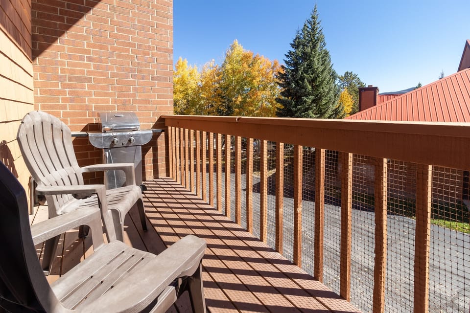 Balcony with Chairs and Grill