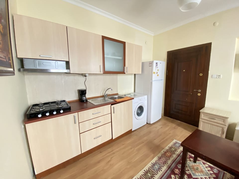 Apartment, 1 Bedroom | Private kitchen | Fridge