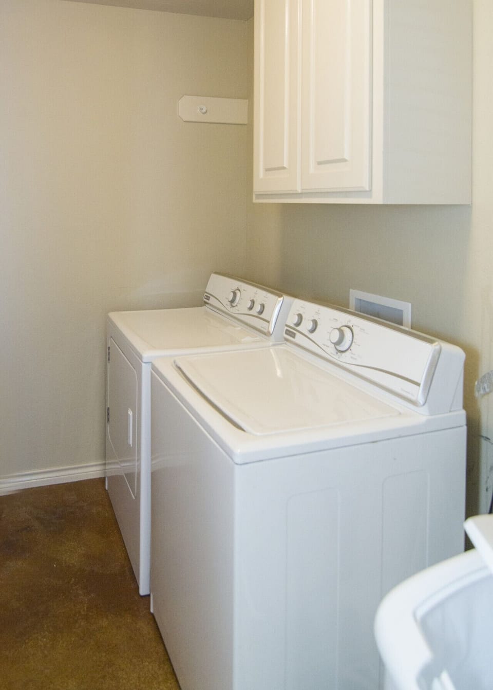 Laundry room with washer and dryer
