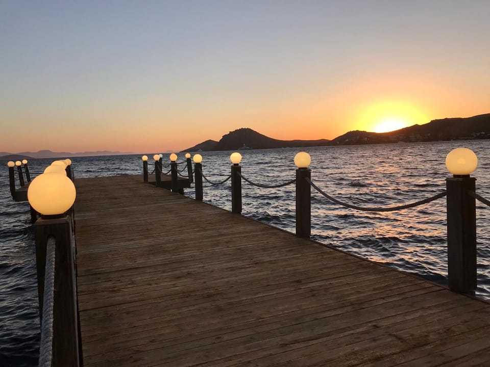 Private beach, sun loungers, beach umbrellas