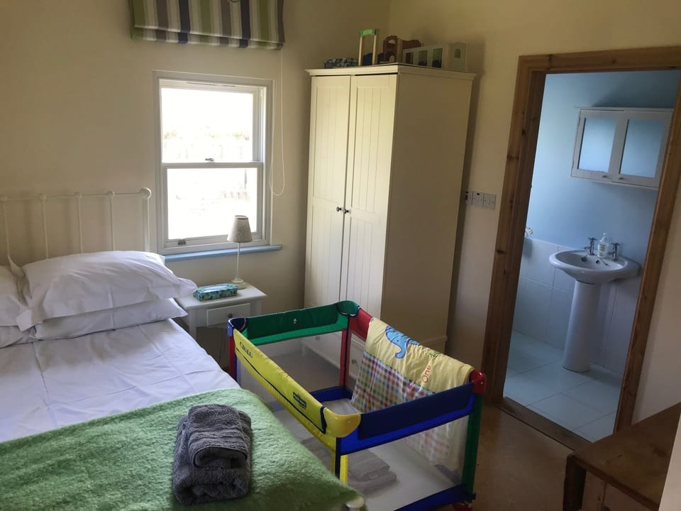 Master bedroom set up to welcome our smallest guests
