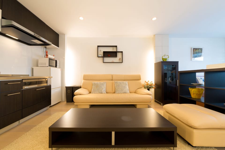 Flat-screen TV, DVD player