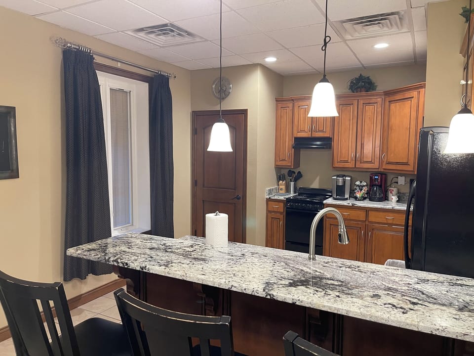 Recent remodeled kitchen and bar 