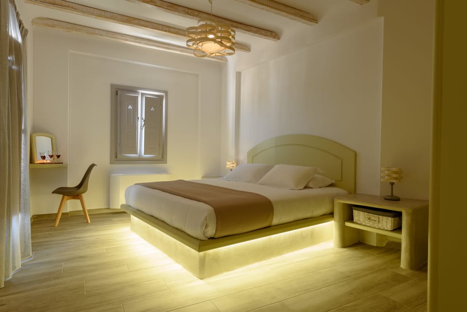 Apartment, Jetted Tub, Sea View (Amvrosia) | 1 bedroom, desk, soundproofing, iron/ironing board