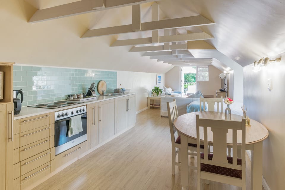 Loft Apartment | Private kitchen | Coffee/tea maker, fridge