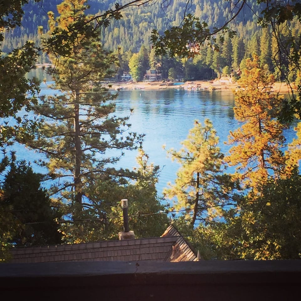 Photo taken from my back deck.  Not a postcard!
