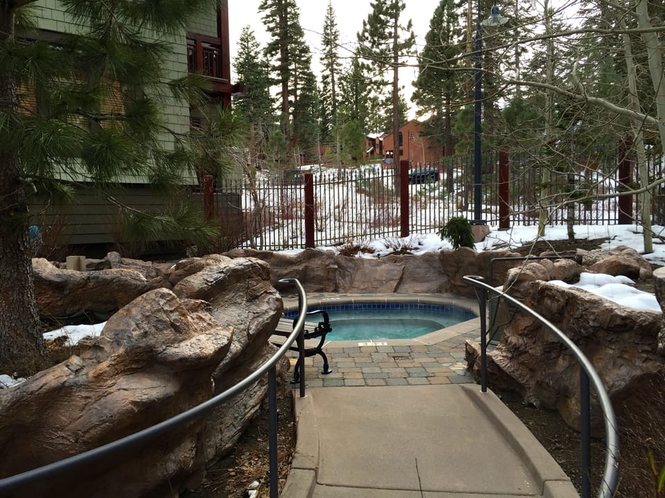 One of two Lincoln House jacuzzis