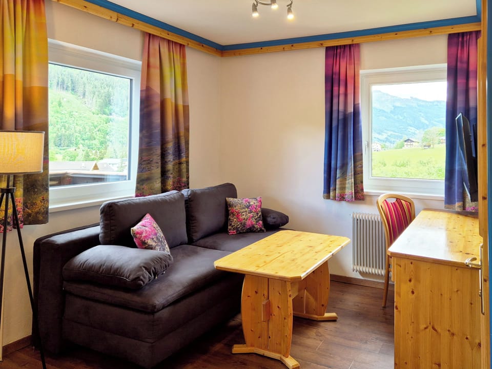 Comfort Double Room, Balcony, Mountain View | Living area | Flat-screen TV