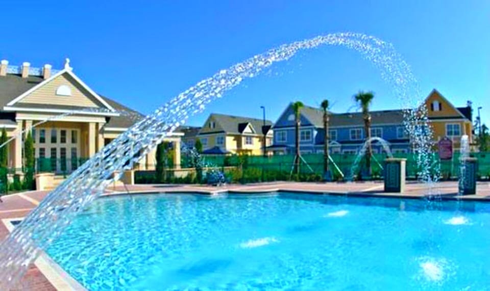 Fountains in the pool