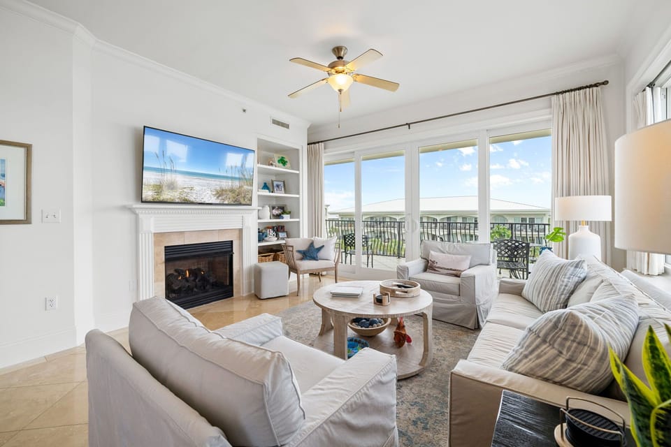 Living Room with 66" Sony Smart TV