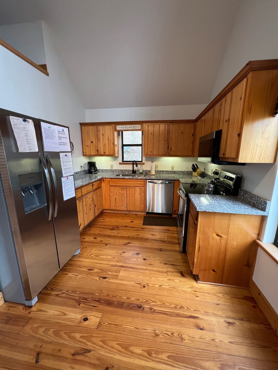 Enjoy brand new counter tops and appliances in those well stocked kitchen! 