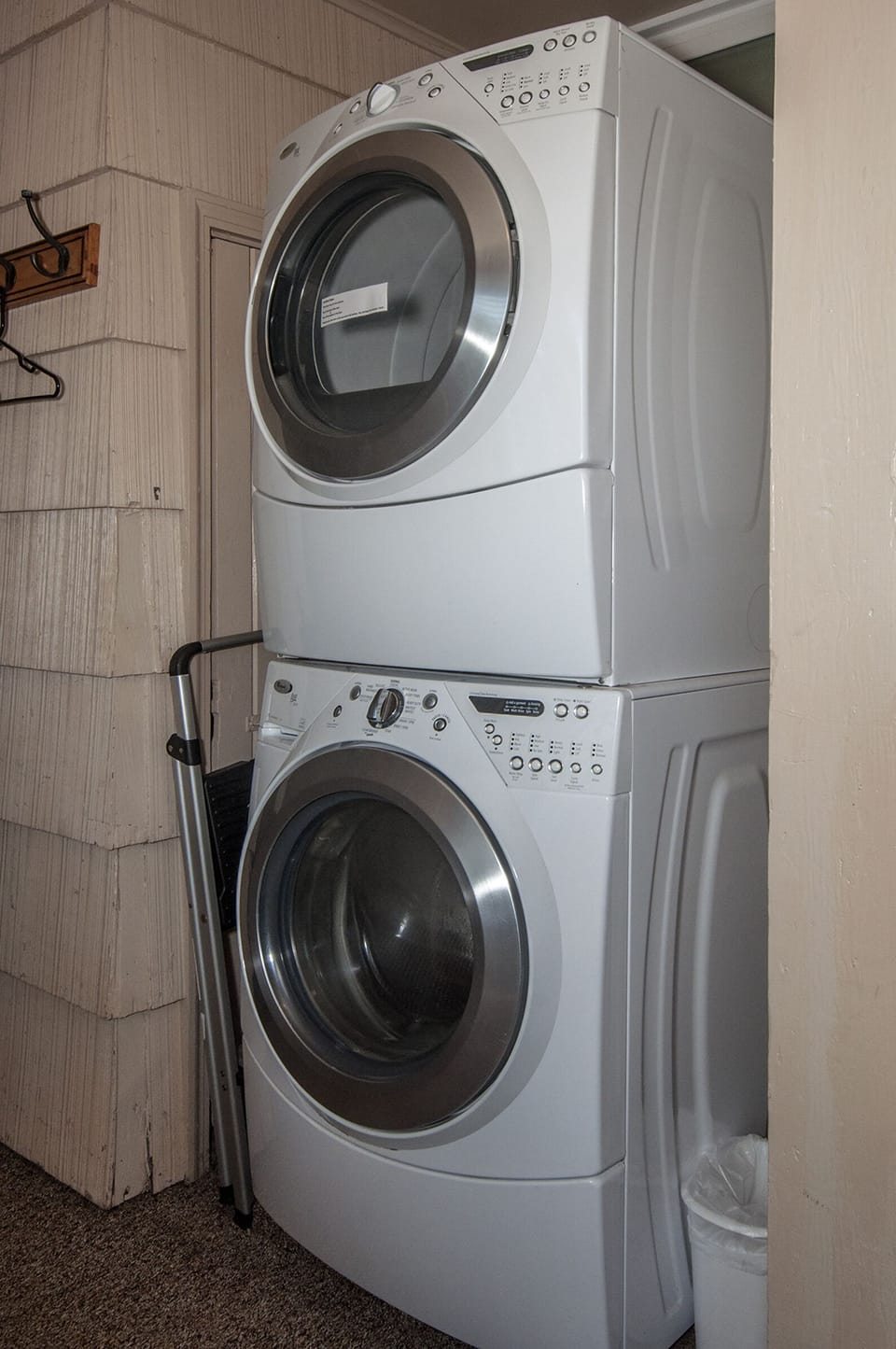 Full size washer & dryer.