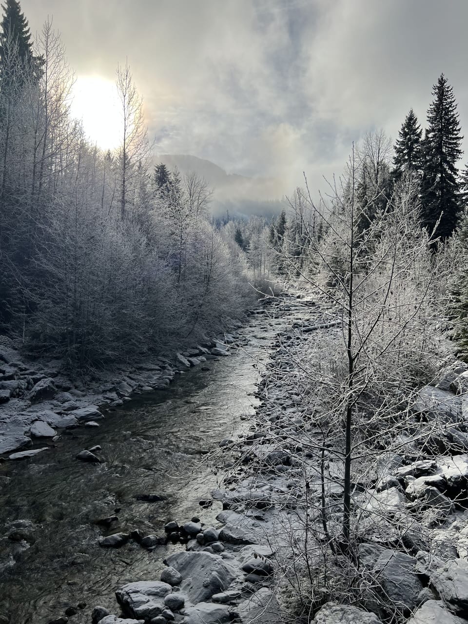 Strolling from the Upper Village to the main Whistler Village  takes 5 minutes