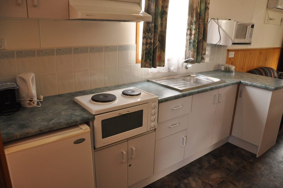 2-Bedroom Cabin | Private kitchen | Fridge, microwave, electric kettle