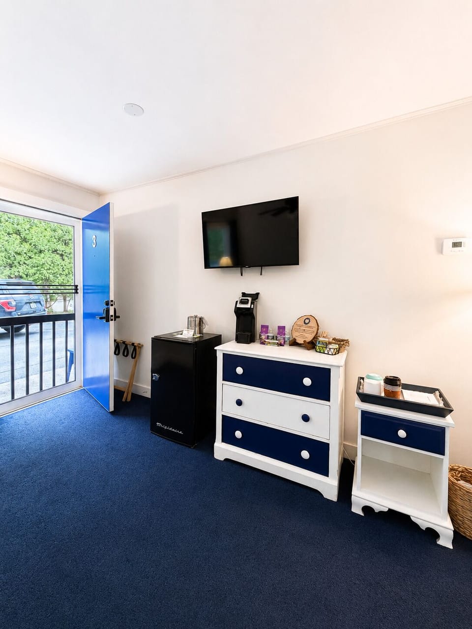 Quadruple Room, 2 Queen Beds, Refrigerator, Ground Floor | Premium bedding, individually decorated, individually furnished
