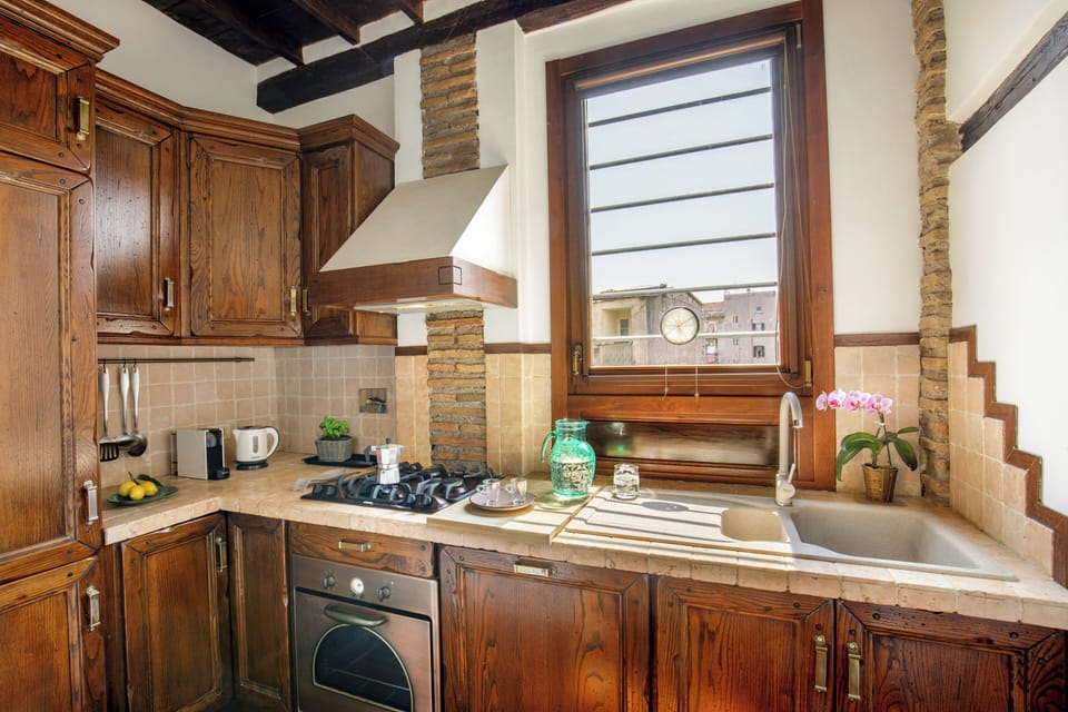 Family Apartment, 2 Bedrooms, Annex Building (Via de' Ciancaleoni, 33) | Private kitchen | Fridge, espresso maker, coffee/tea maker, electric kettle