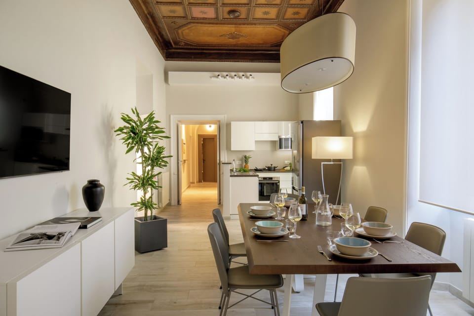 Deluxe Apartment, 2 Bedrooms, Terrace | Living area | 50-inch flat-screen TV with satellite channels, TV, iPad