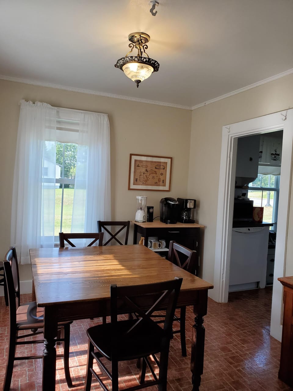 Dining Room-Partial View with Beverage/Wine  Refrigerator