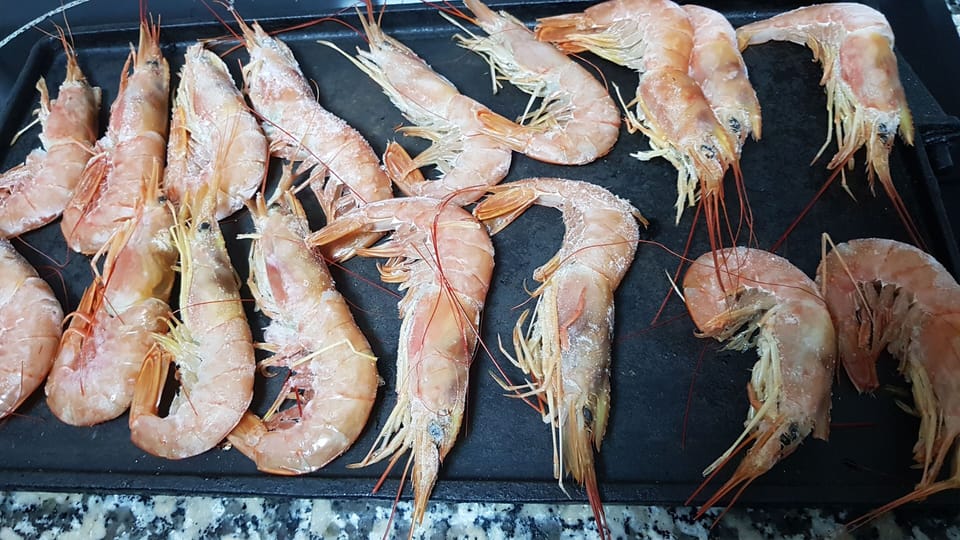 BBQ prawns from Maccadona :-)
