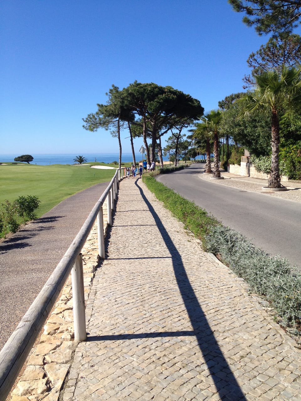 Walk by Golf Course to beach