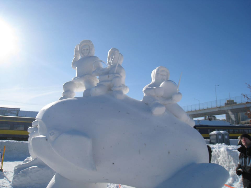 Ice sculptors during our winter festable called (the fur rondo) 