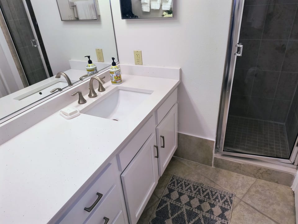 Master Bathroom shower area.