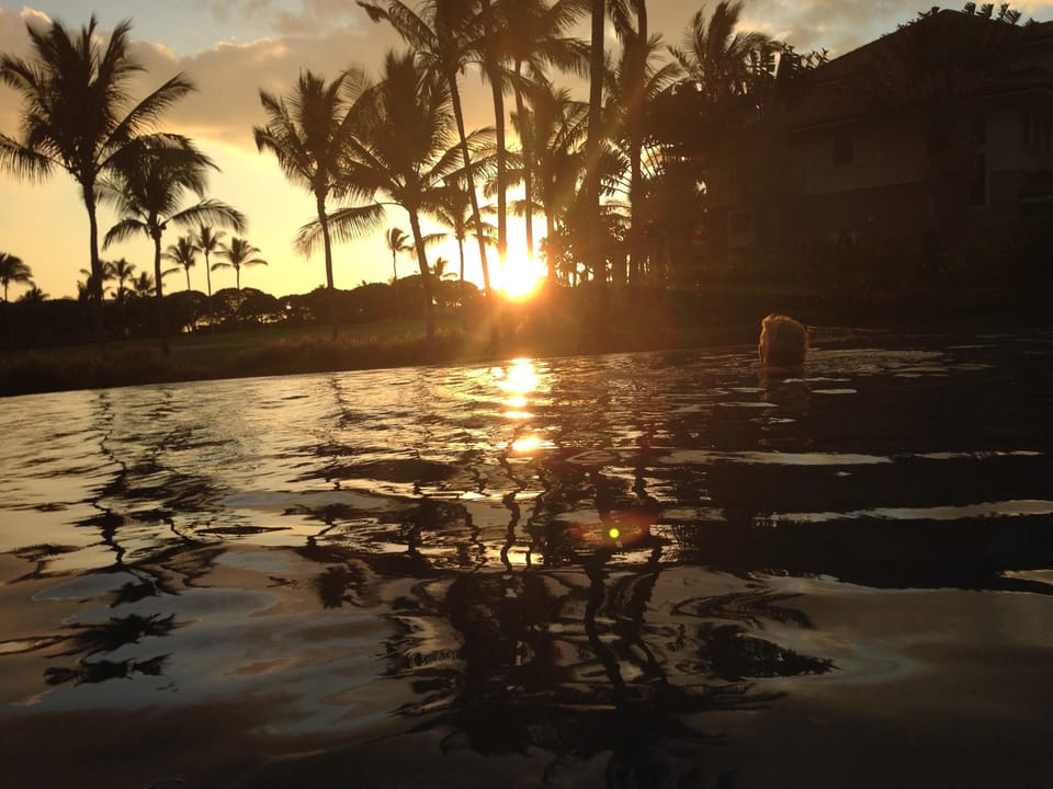 Sunset from the pool!