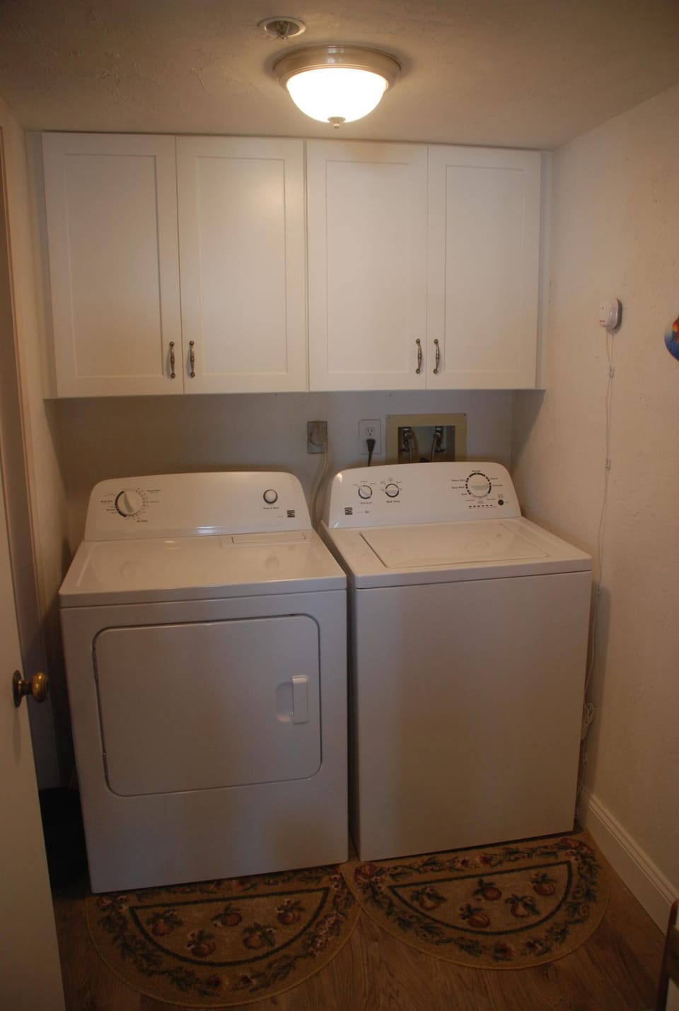 washer and dryer in unit.