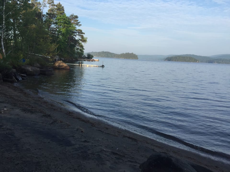 Private beach